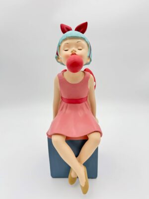 Διακοσμητικό Κορίτσι Ladies με Τσιχλόφουσκα 31,5cm Espiel