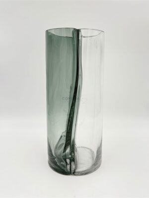 Βάζο Διακοσμητικό Γυάλινο Γκρι 15x15x33cm – Inart