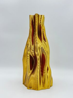 πορσελάνινο βάζο χρυσό 3D Estheti 36cm