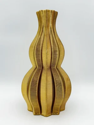 Βάζο πορσελάνινο χρυσό 3D Estheti 35cm