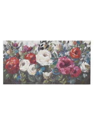 πίνακας καμβάς τριαντάφυλλα Inart 60x120cm